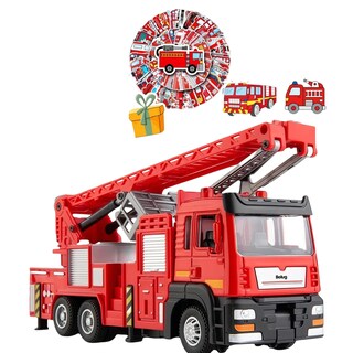 Foto 1 | Camion De Bomberos Belug 1pz Rojo