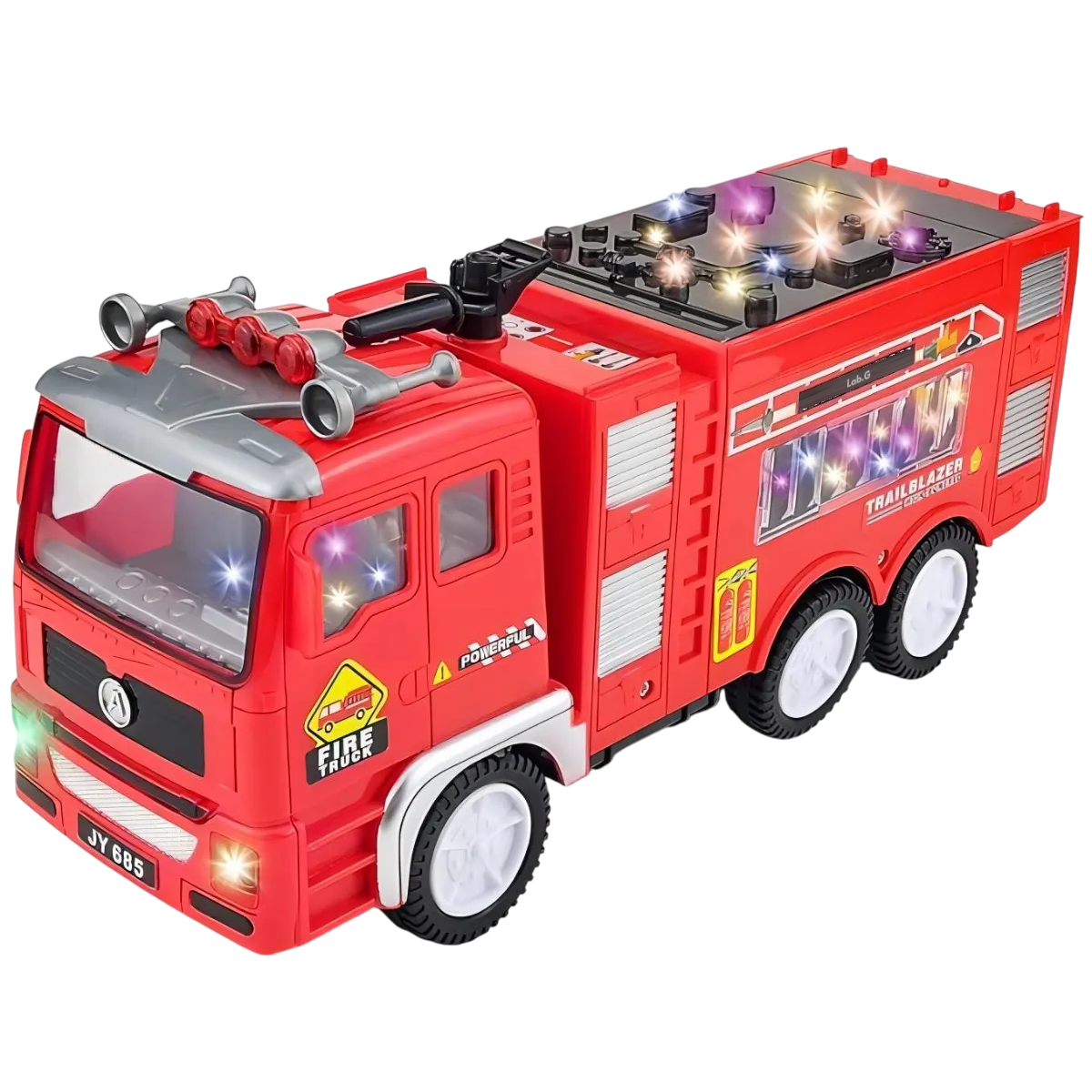 Foto 2 pulgar | Coche De Bomberos Lab.g Juguete Luces Y Sonidosrojo 1pz