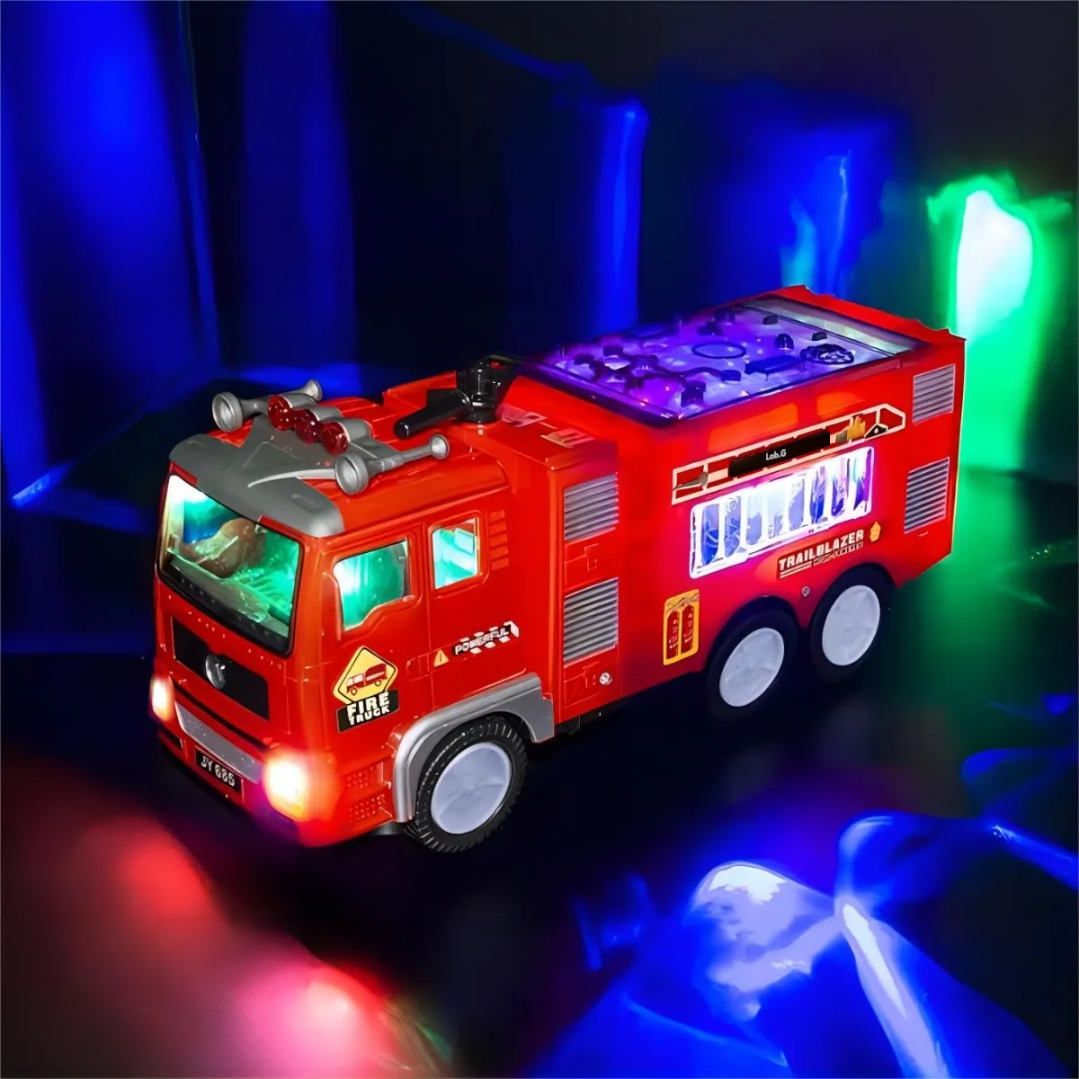 Foto 3 pulgar | Coche De Bomberos Lab.g Juguete Luces Y Sonidosrojo 1pz