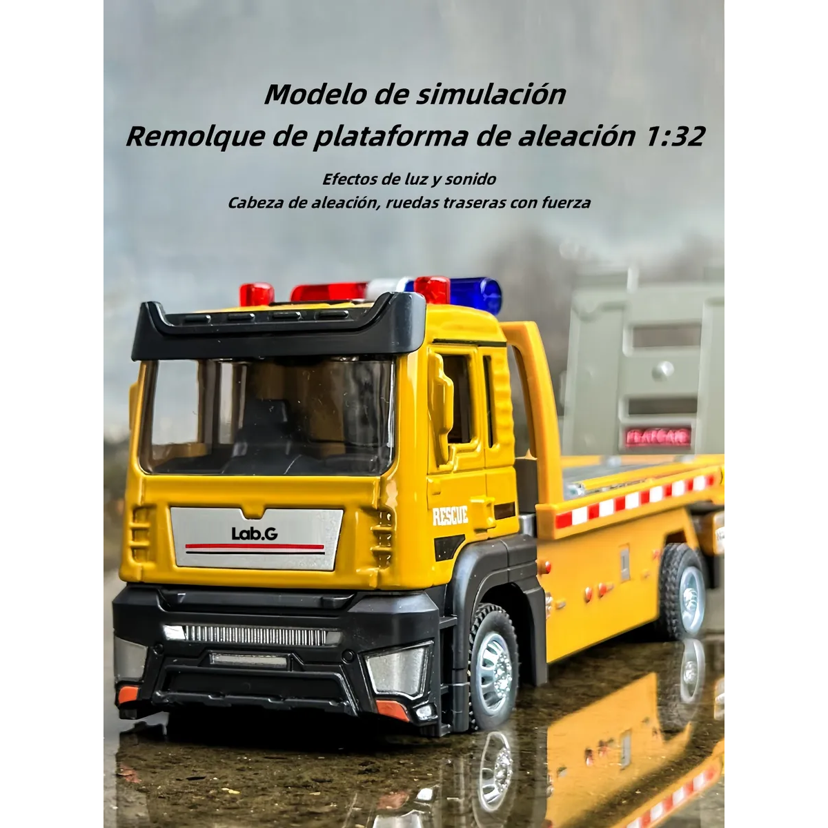Foto 4 pulgar | Remolque Lab.g Juguete 1pz Amarillo