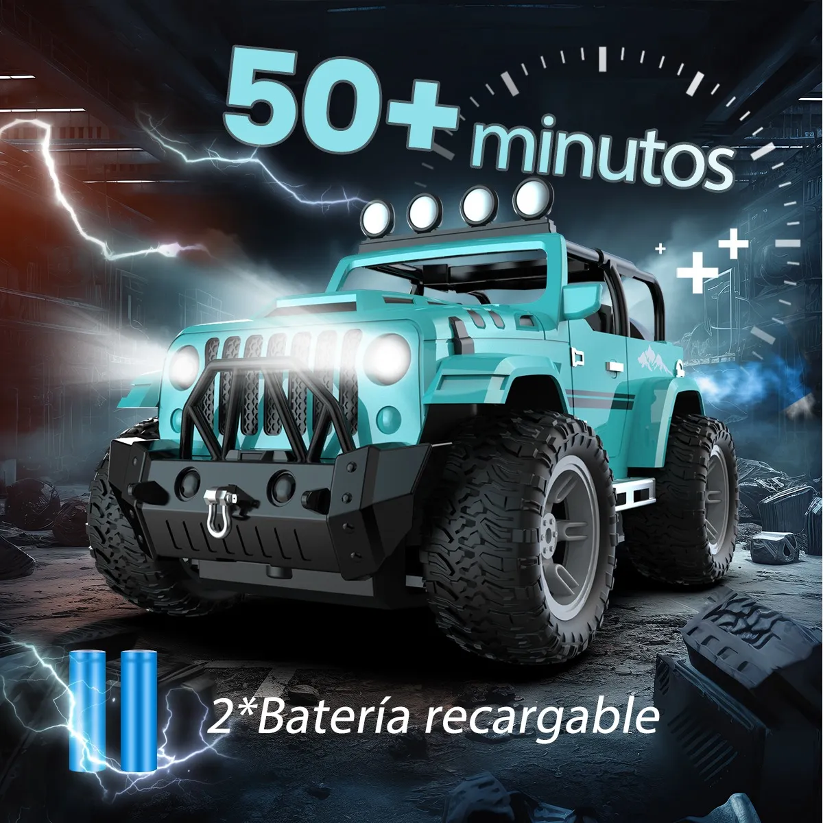 Foto 3 pulgar | Coche Jeep  Lab.g Juguetes De 2 4 Ghz Verde Claro