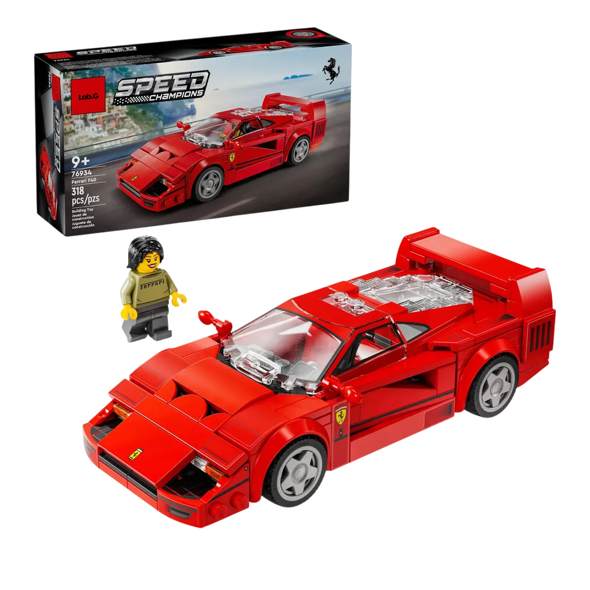 Foto 1 | Auto De Juguete Lab.g Construcción 318 Pz Rojo