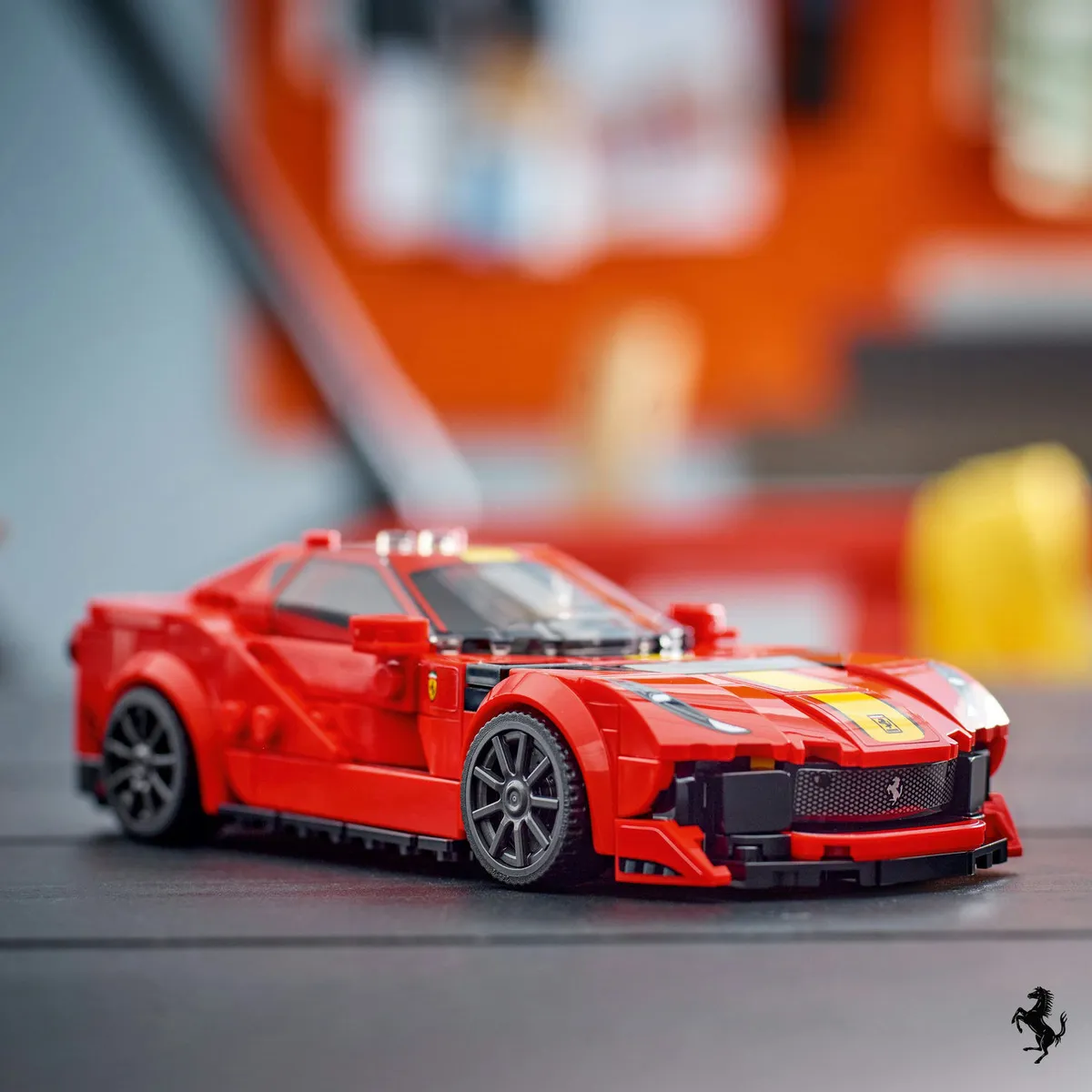 Foto 6 pulgar | Carro Juguete Belug Ferrari 812pz Rojo Amarillo