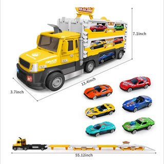 Foto 2 | Coches Juguete Belug Amarillo 7pz