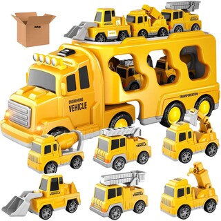 Foto 1 | Carros De Ingeniería Belug 7pz Amarillo