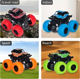 Foto 4 | Vehículo Para Niños Lab.g 4pcs Rojo Verde Azul Naranja