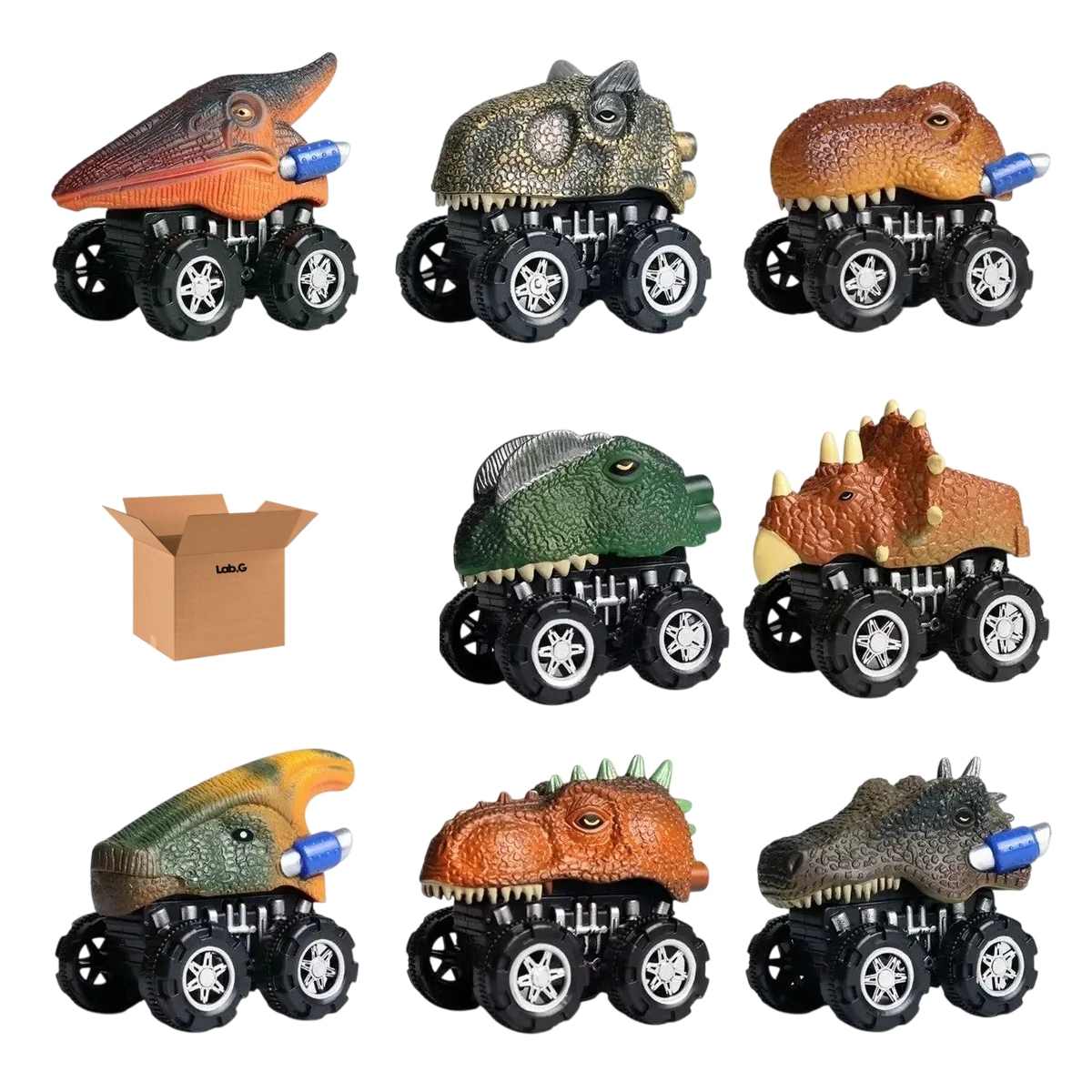 Carros de Juguete Lab.G 8 Piezas $599