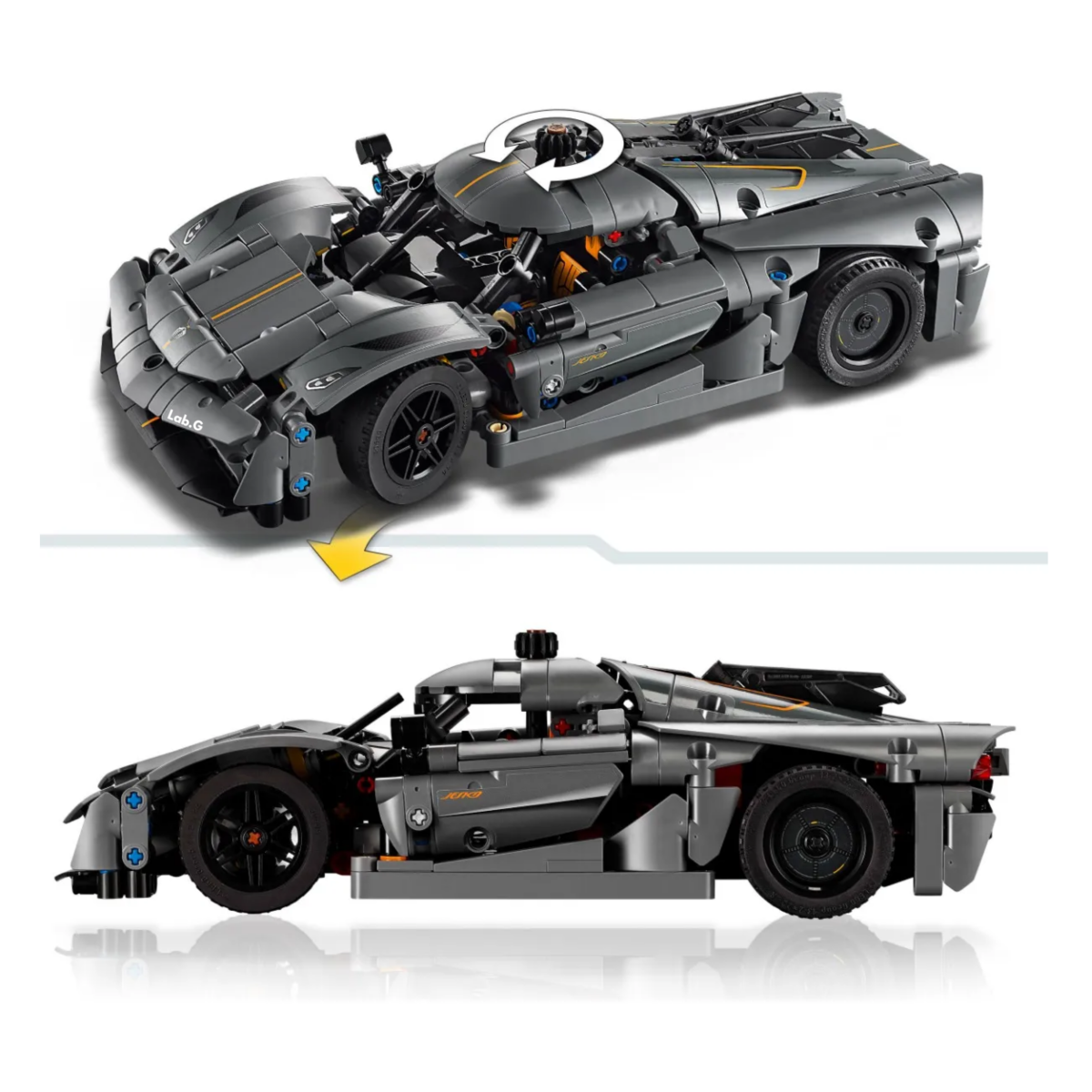 Foto 4 | Juguete Hiper Auto 801pz Lab.g  Gris
