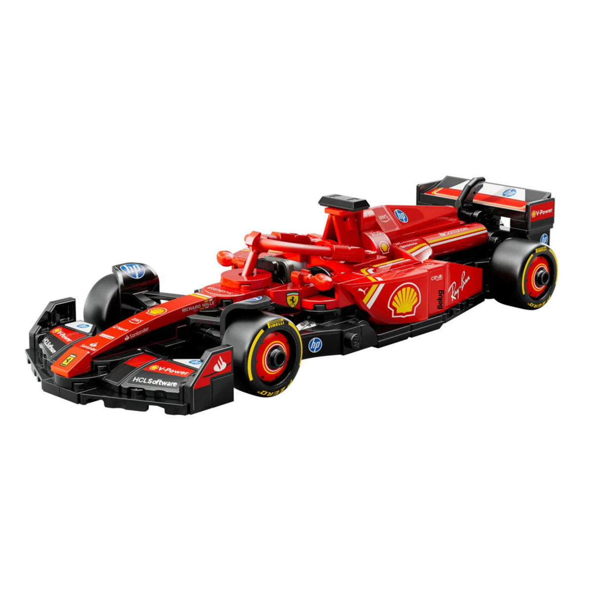 Foto 2 pulgar | Auto De Carreras Juguete Bloques 275pz Belug  Rojo