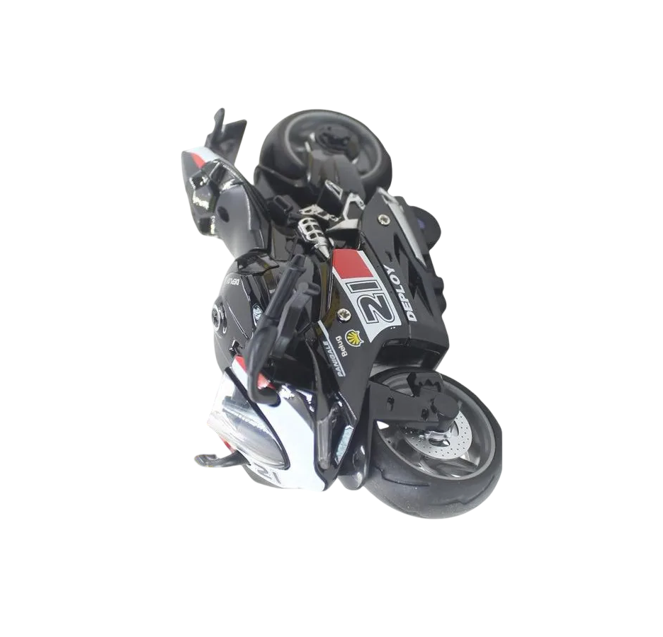 Foto 3 pulgar | Motocicleta de Juguete Belug Negra
