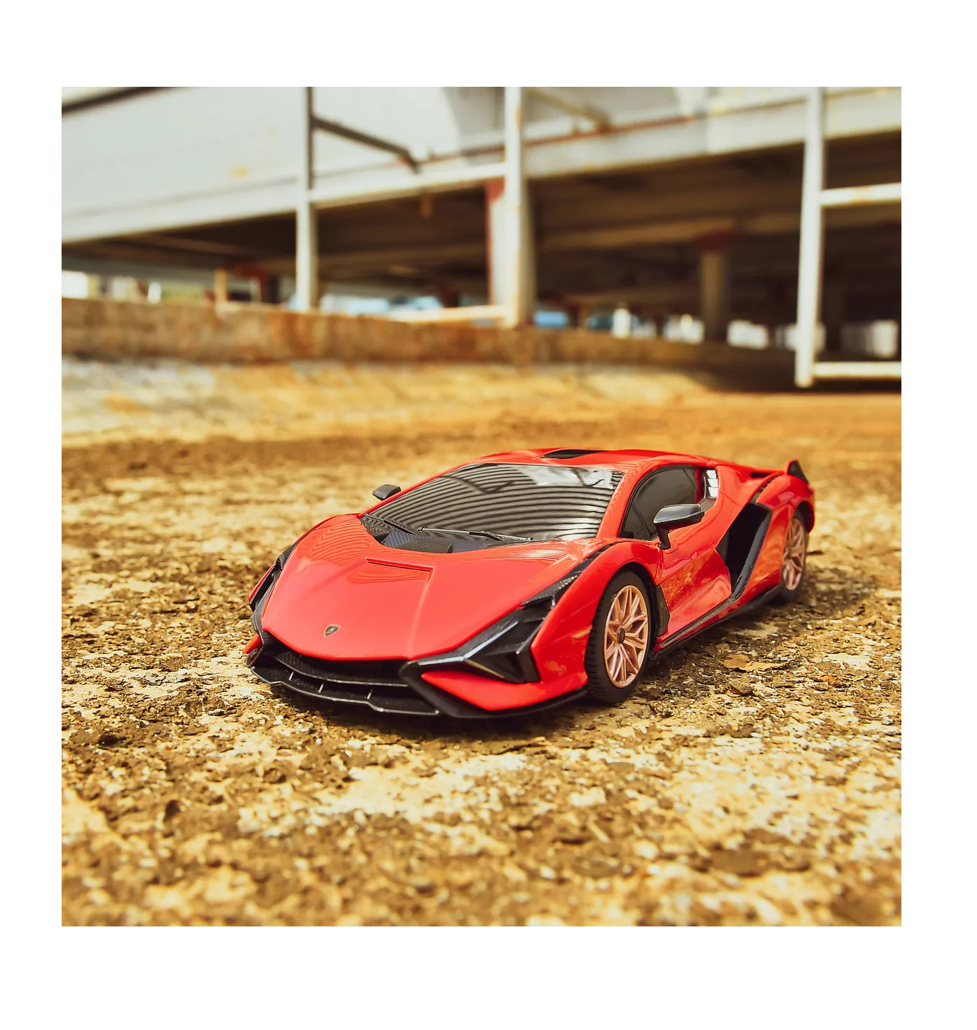 Foto 4 | Coche Rc A Escala 1:24 Juguete Eléctrico Lamborghini Sián Fkp 37 Rojo