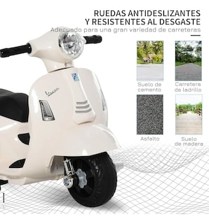 Foto 3 | Moto Eléctrica Confety World Mini Vespa H1 Montable De Pedal Blanco