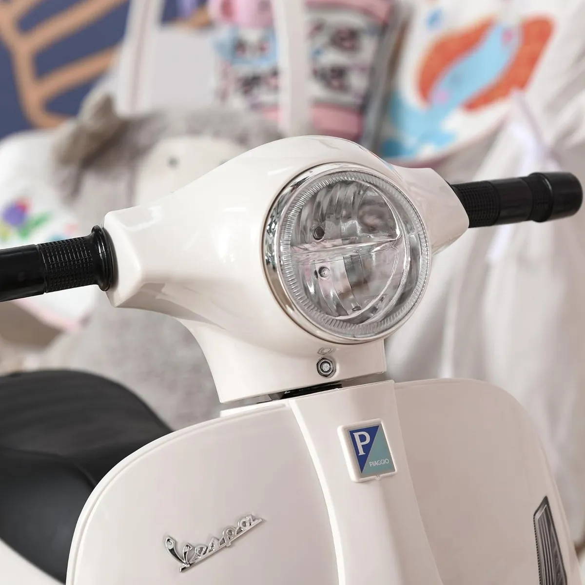 Foto 8 pulgar | Moto Eléctrica Confety World Mini Vespa H1 Montable De Pedal Blanco