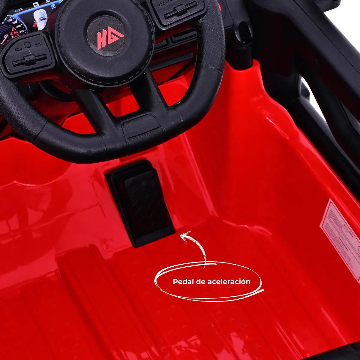 Foto 4 pulgar | Carro Montable Eléctrico Para Niños Jeep Aeiou B010 Diseños Rojo Spider