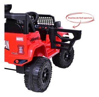 Foto 4 | Carro Montable Eléctrico Para Niños Jeep Aeiou B010 Diseños Rojo Spider