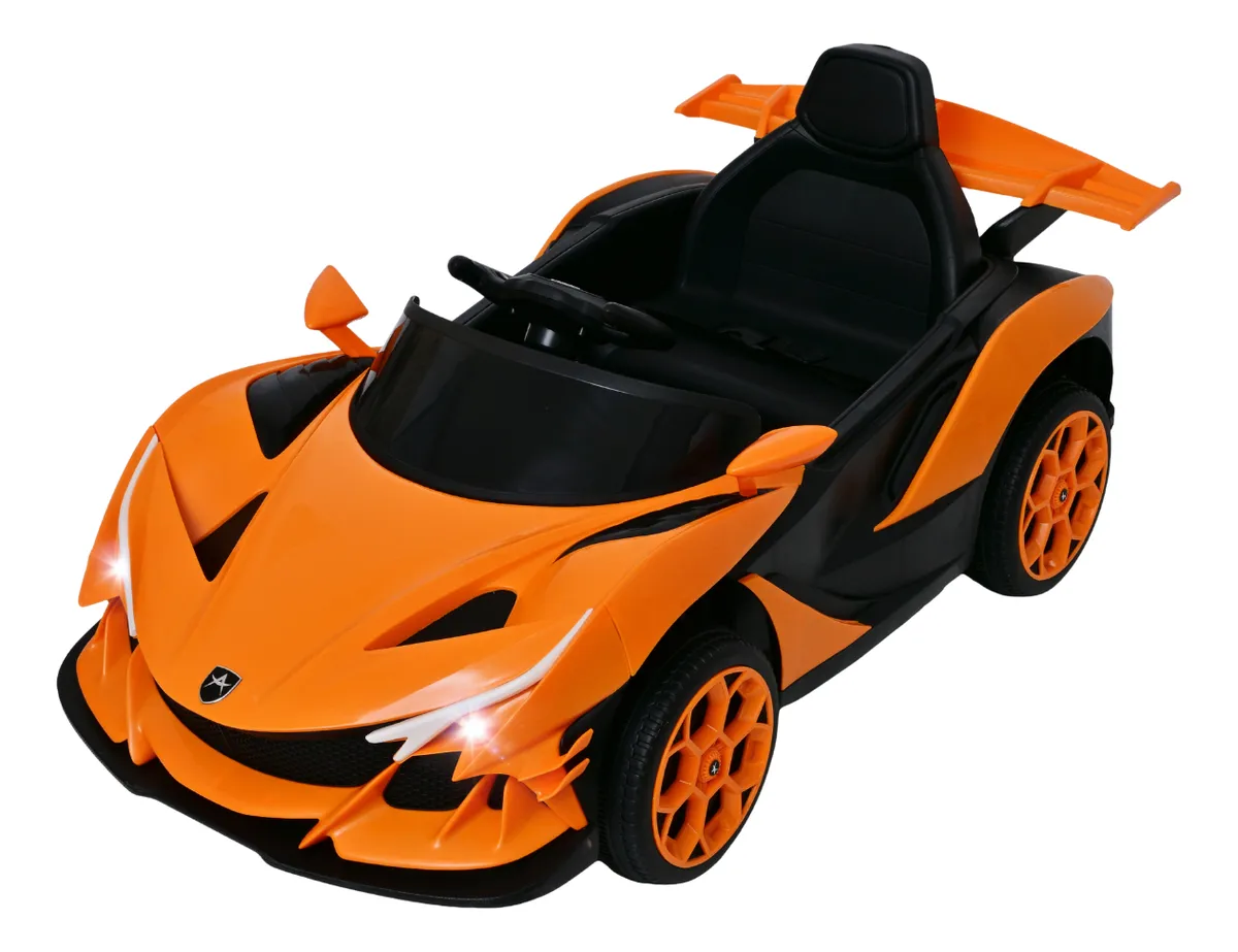 Foto 2 pulgar | Carro Montable Eléctrico De Niños Aeiou B011 Apollo Sonido Naranja