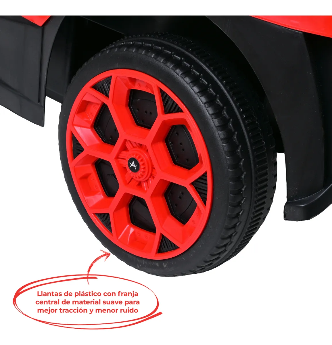 Foto 6 | Carro Montable Eléctrico De Niños Aeiou B011 Apollo Sonido Rojo