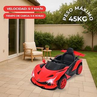 Foto 7 | Carro Montable Eléctrico De Niños Aeiou B011 Apollo Sonido Rojo