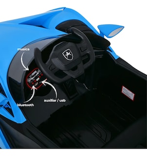 Foto 4 | Carro Montable Eléctrico De Niños Aeiou B011 Apollo Sonido Azul