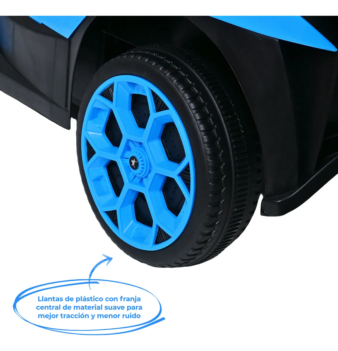 Foto 6 | Carro Montable Eléctrico De Niños Aeiou B011 Apollo Sonido Azul