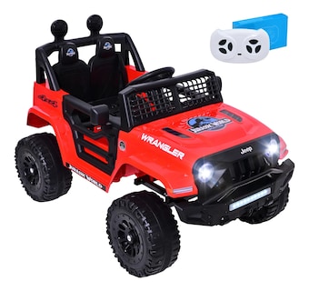 Foto 1 | Carro Montable Eléctrico Para Niños Jeep Aeiou B010 Diseños Rojo Jurassic