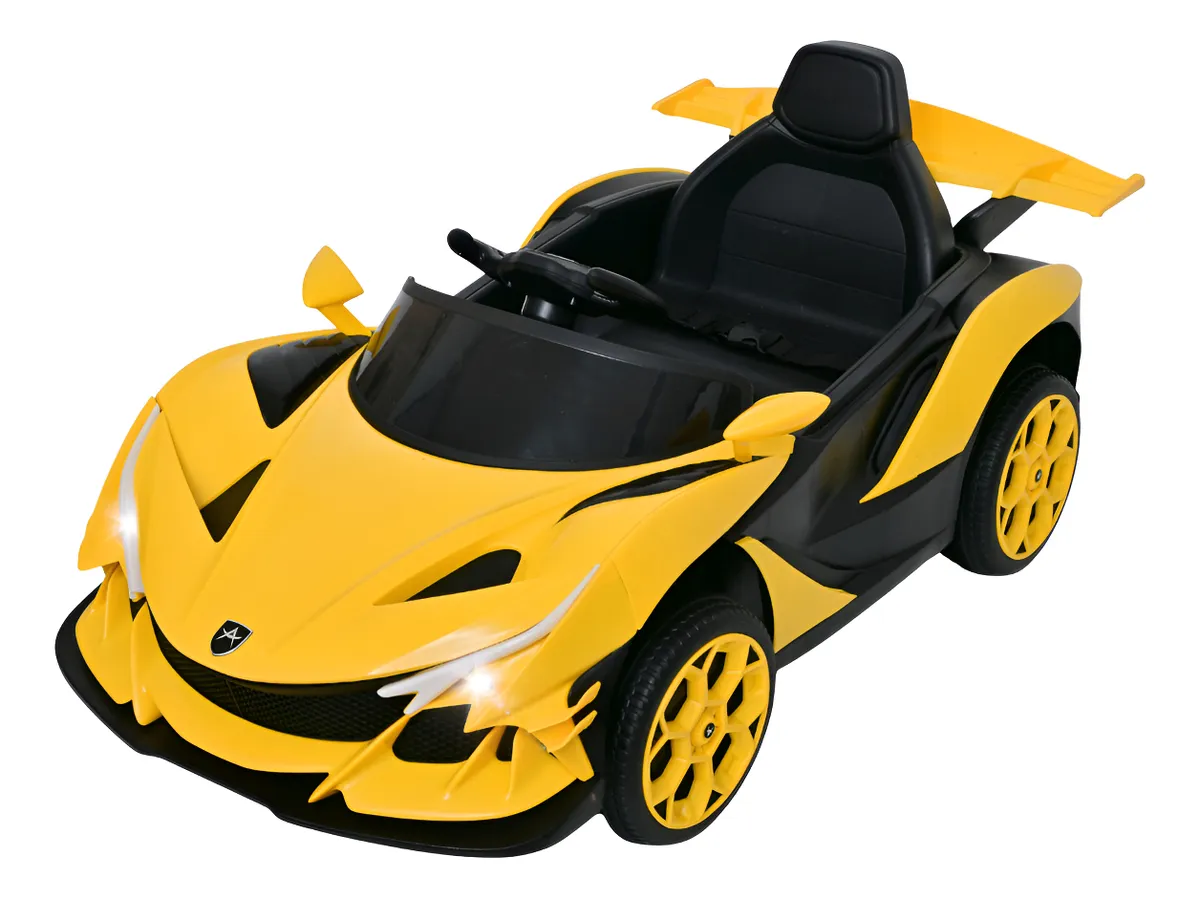 Foto 1 | Carro Montable Eléctrico De Niños Aeiou B011 Apollo Sonido Amarillo