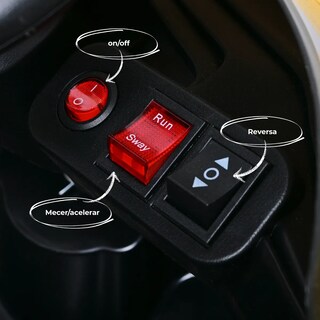Foto 4 | Carro Montable Eléctrico De Niños Aeiou B011 Apollo Sonido Amarillo