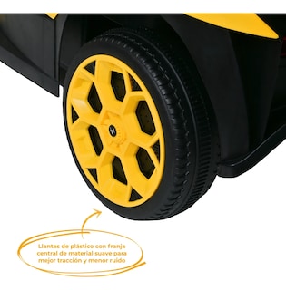 Foto 5 | Carro Montable Eléctrico De Niños Aeiou B011 Apollo Sonido Amarillo
