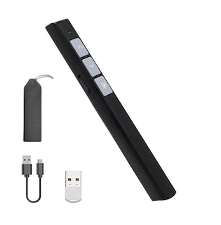 Foto 1 | Apuntador Presentador Láser Usb Inalámbrico Remoto de 100 m Negro