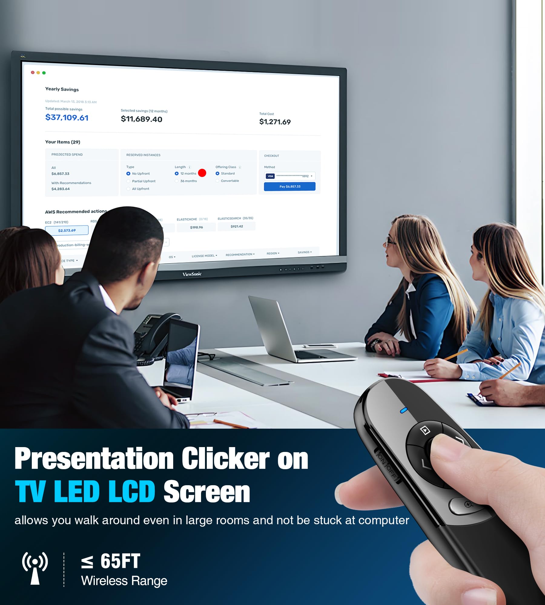 Foto 2 | Presentation Clicker Heylacoolx Con Lupa Para Pantalla De Tv - Venta Internacional.
