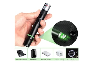 Foto 4 | Xtellar - Puntero Láser Verde De Alta Potencia, Recargable Por Usb, 5000mw, Proyector Profesional