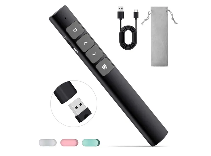 Foto 2 pulgar | Presentador Láser Recargable Xtellar Usb, Inalámbrico, Multifuncional Y Compacto - Negro