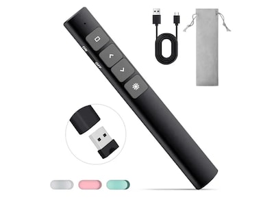 Foto 1 | Presentador Láser Recargable Xtellar Usb, Inalámbrico, Multifuncional Y Compacto - Negro