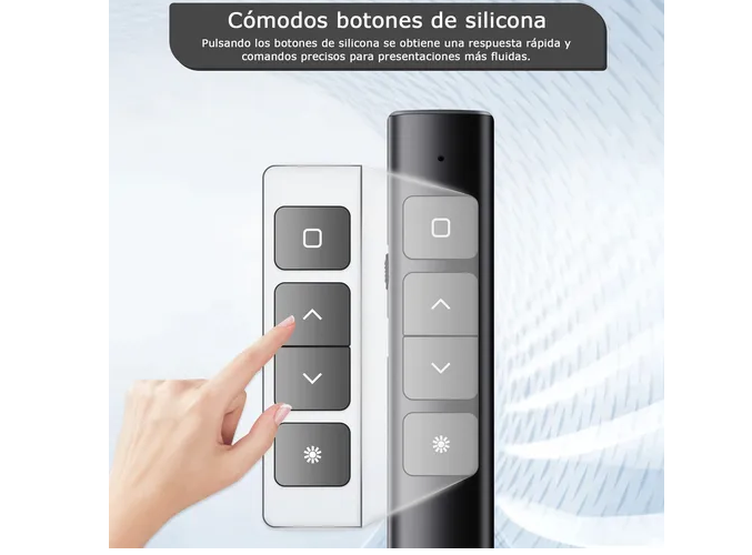 Foto 6 pulgar | Presentador Láser Recargable Xtellar Usb, Inalámbrico, Multifuncional Y Compacto - Negro
