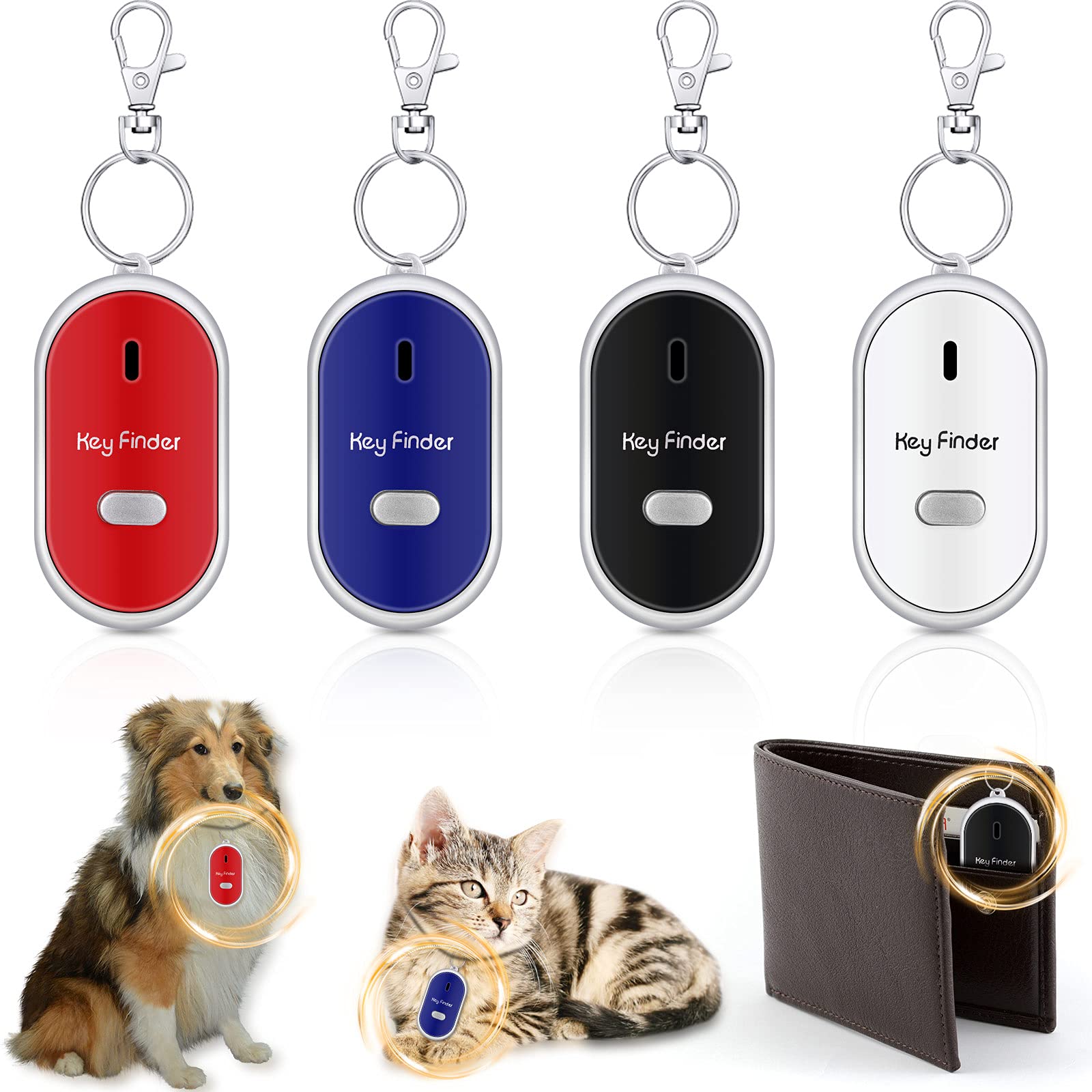 Control Remoto De Sonido Key Finder Flutesan Con Luz Led X4 - Venta Internacional.