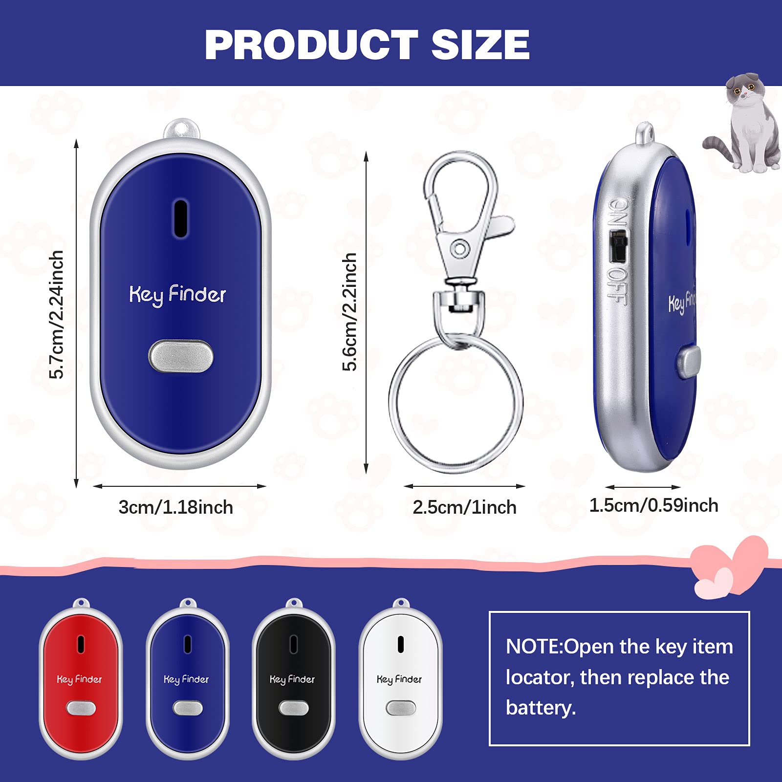 Foto 3 pulgar | Control Remoto De Sonido Key Finder Flutesan Con Luz Led X4 - Venta Internacional.