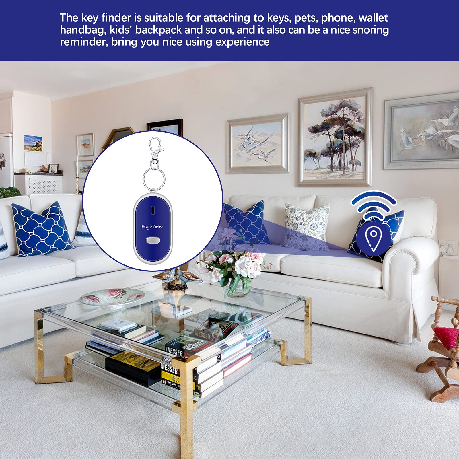 Foto 8 pulgar | Control Remoto De Sonido Key Finder Flutesan Con Luz Led X4 - Venta Internacional.