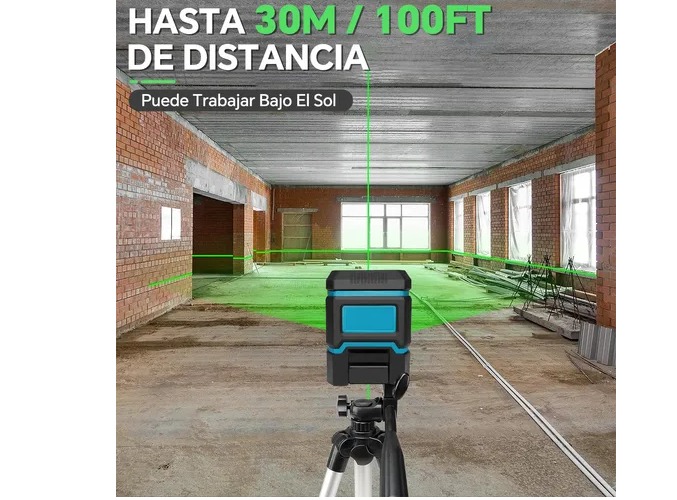Foto 3 pulgar | Xtellar Nivel Láser Profesional Portátil Verdes 2 Líneas - Precisión Y Comodidad Para Construcción Y Decoración