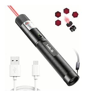 Foto 2 | Puntero Láser Rojo Proyector Carga Usb Recargable 5000mw Lab.g Negro