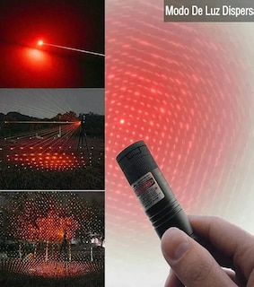 Foto 3 | Puntero Láser Rojo Proyector Carga Usb Recargable 5000mw Lab.g Negro