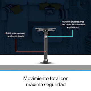 Foto 5 | Soporte Steren para Pantallas de 10'' a 27'' con Brazo Articulado
