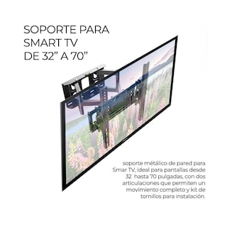 Foto 5 | Soporte Articulado de Pantalla Elegate Hold58 de 30 a 70" para Pared Negro