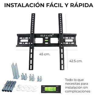 Foto 4 | Soporte Elegate Hold.34 color Negro de Pared para TV/Monitor de 26'' a 55''