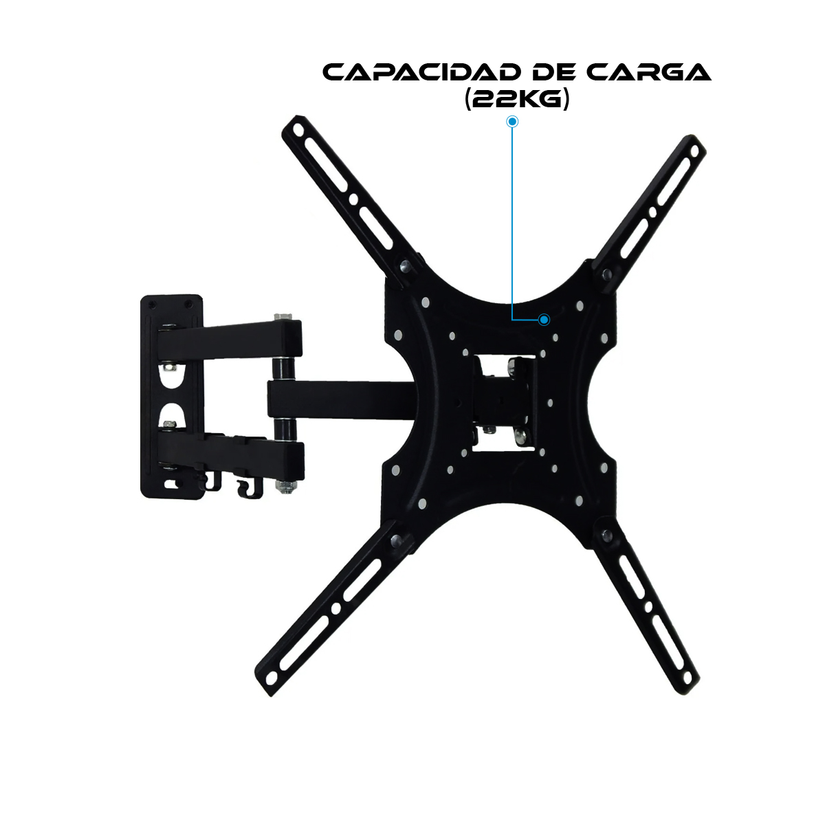 Foto 4 | Soporte De Pared Con Movimiento Para Tv Pantalla 32'' - 55''