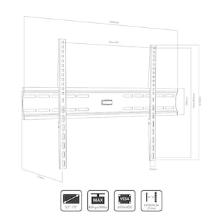 Foto 3 | Soporte Tv Lennon Ln-fm3270 Vesa Max 600x400 -40kg 32-70´´