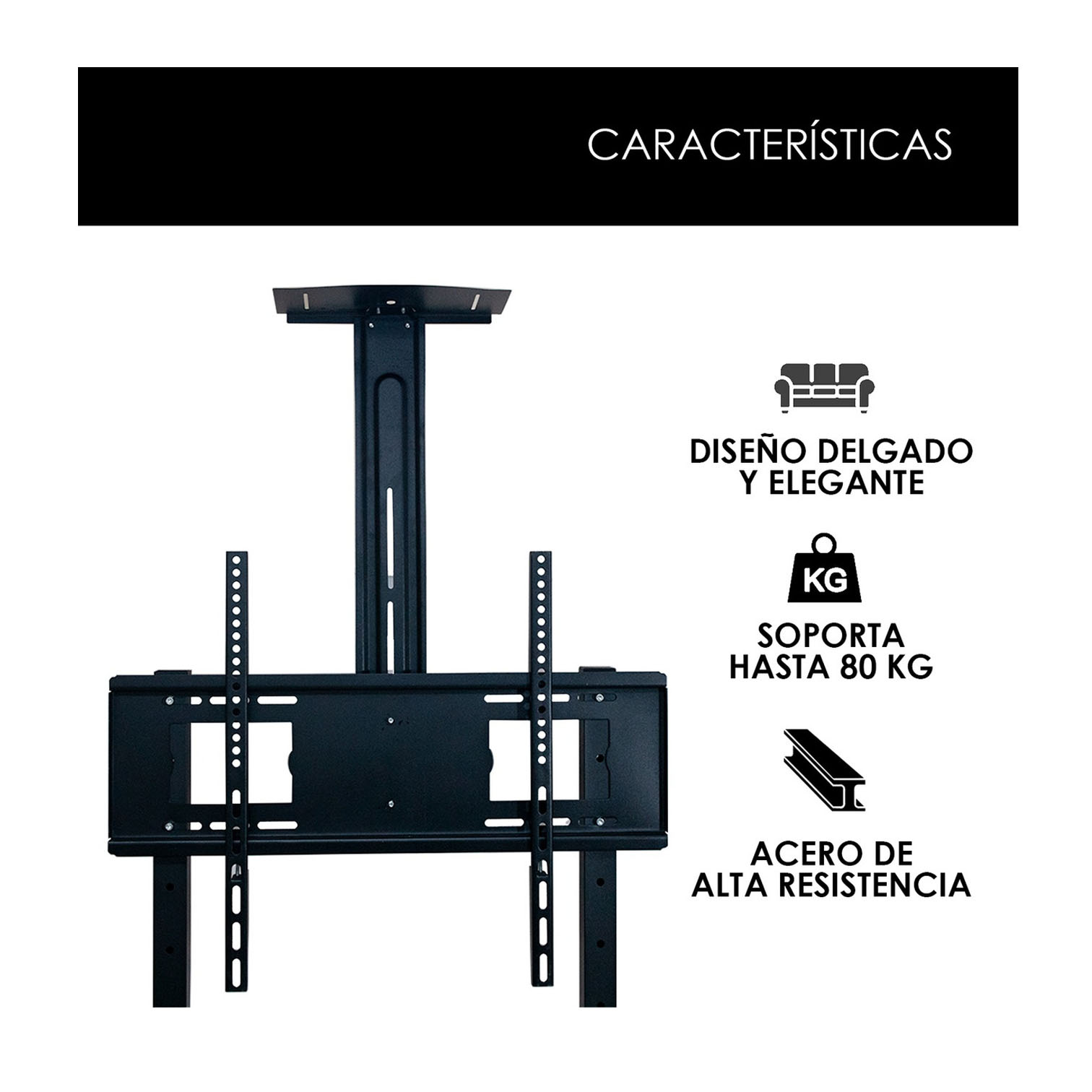 Foto 4 pulgar | Base Móvil Jauz Improvement para Pantalla 32 a 70'' Carga Máxima 80 kg