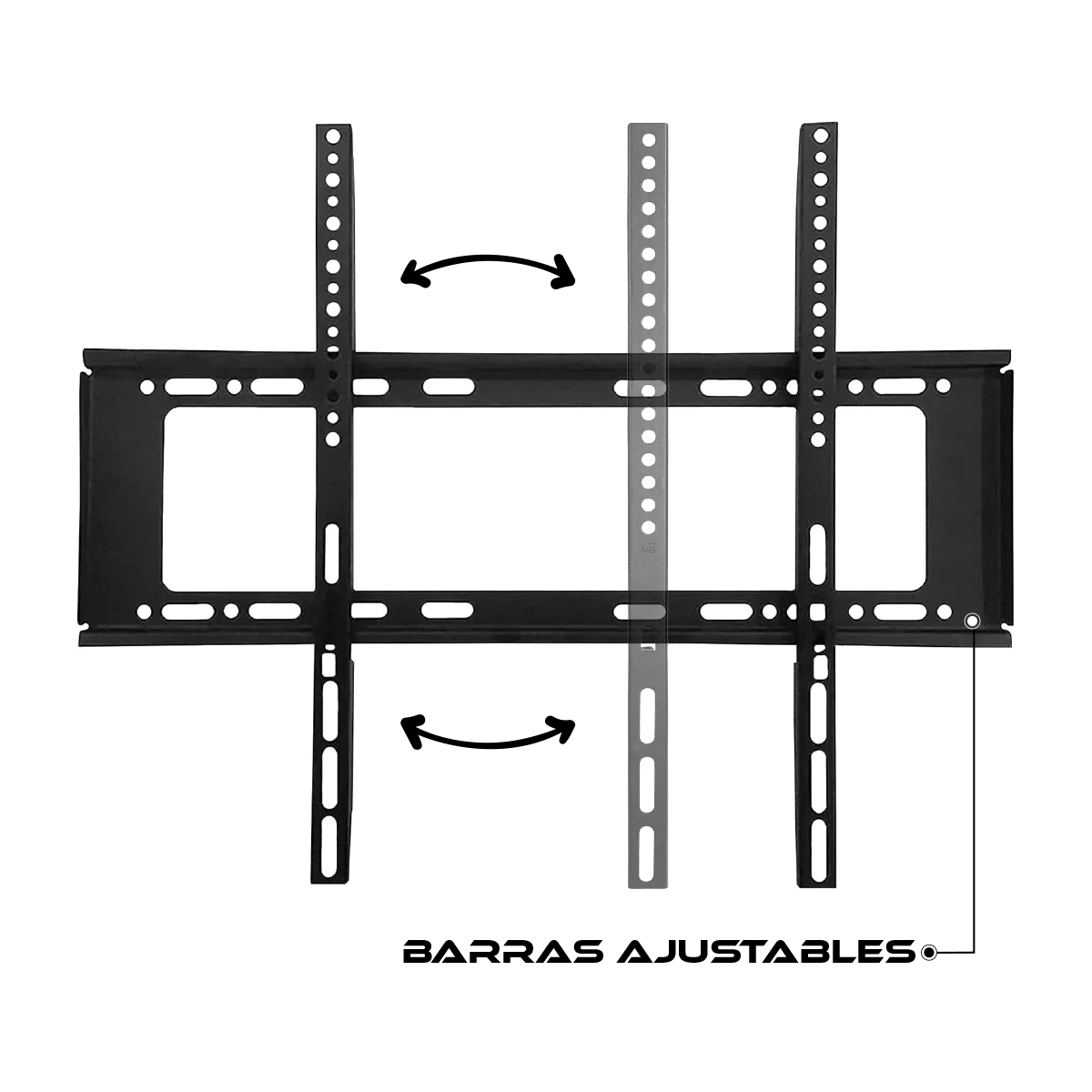 Foto 7 pulgar | Soporte Fijo De Pared Para Pantalla Tv Monitor 42'' A 80''