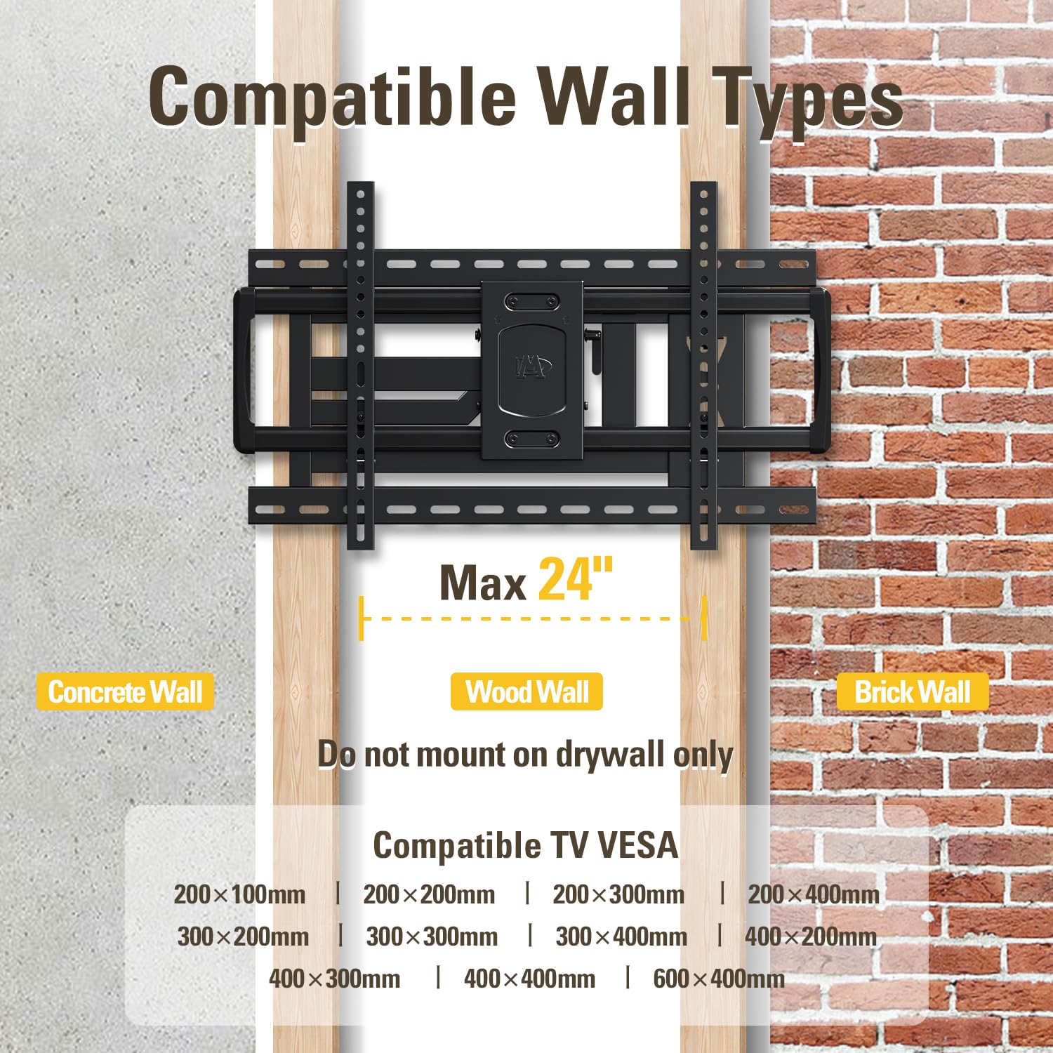 Foto 8 pulgar | Soporte De Pared Dream Long Arm Para Tv De 37 A 75 Pulgadas - Venta Internacional.