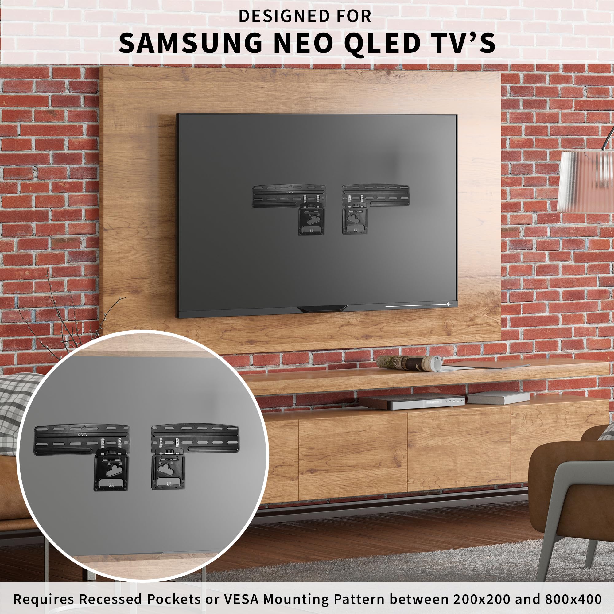 Foto 5 pulgar | Soporte De Pared Para Tv Vivo Mount-tvsg1 Para Samsung De 43 A 85 Pulgadas - Venta Internacional.