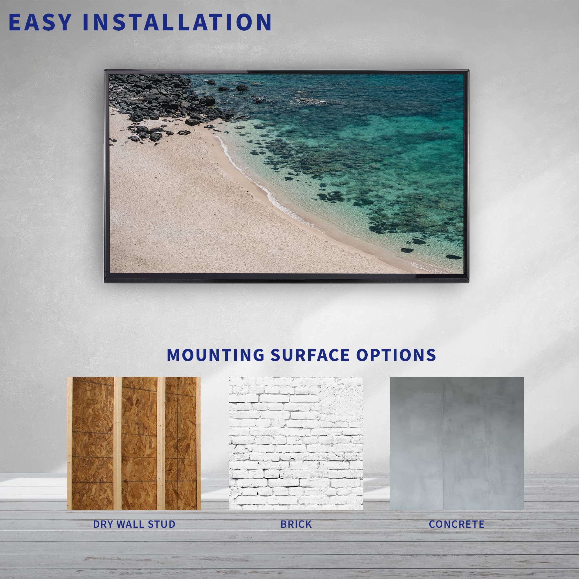 Foto 7 | Soporte De Pared Para Tv Vivo Mount-tvsg1 Para Samsung De 43 A 85 Pulgadas - Venta Internacional.